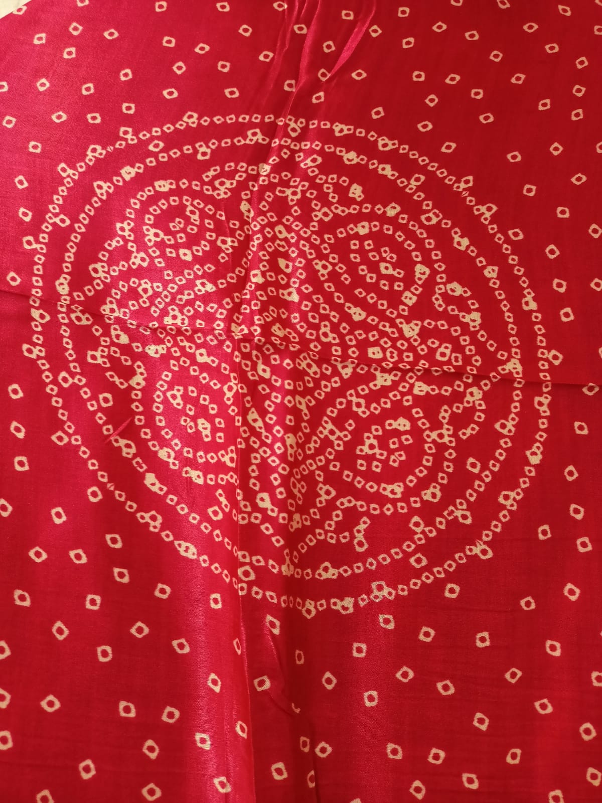 Magenta Bandhani Dupatta