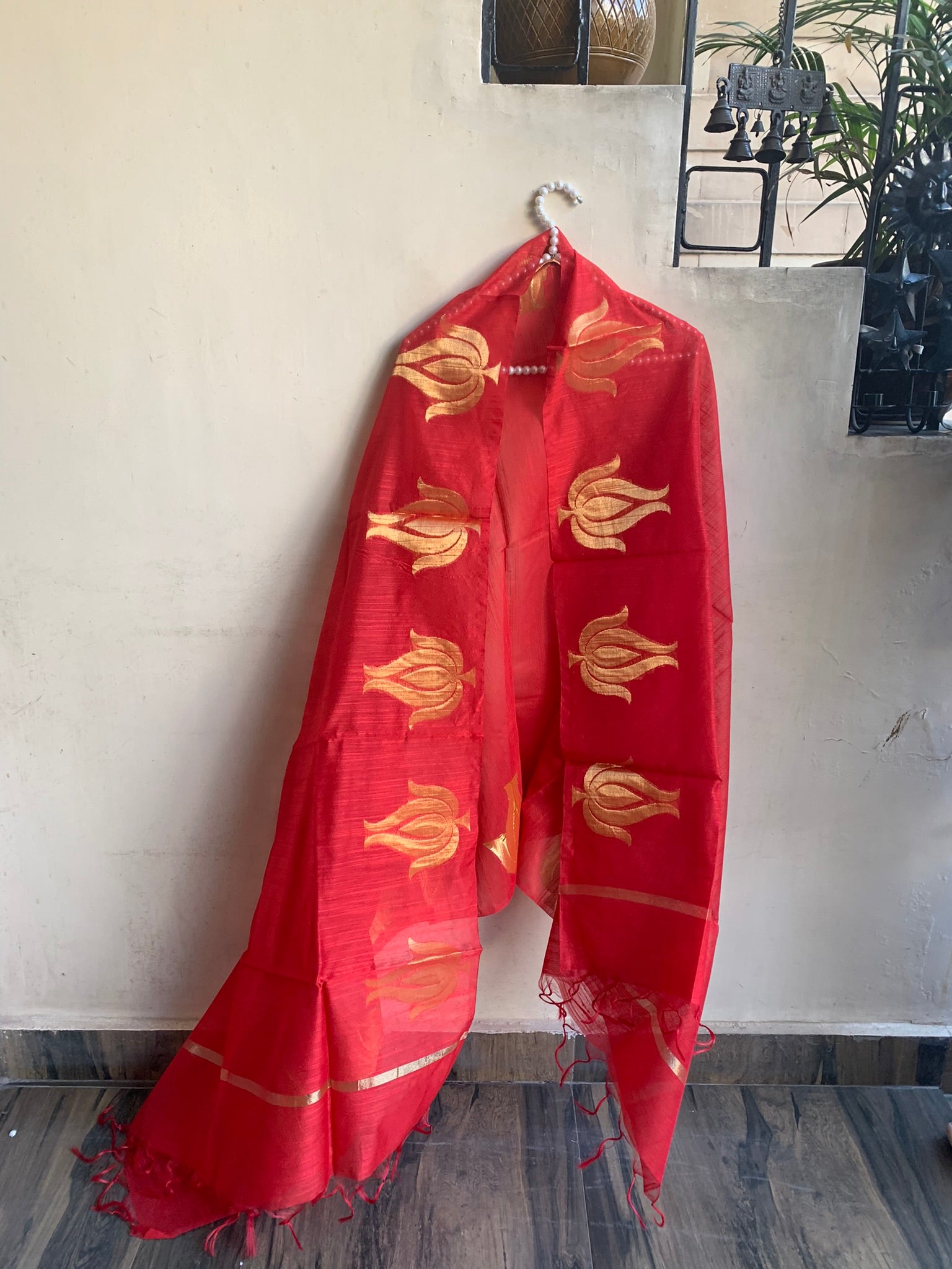 RED DUPATTA FROM AMODINI