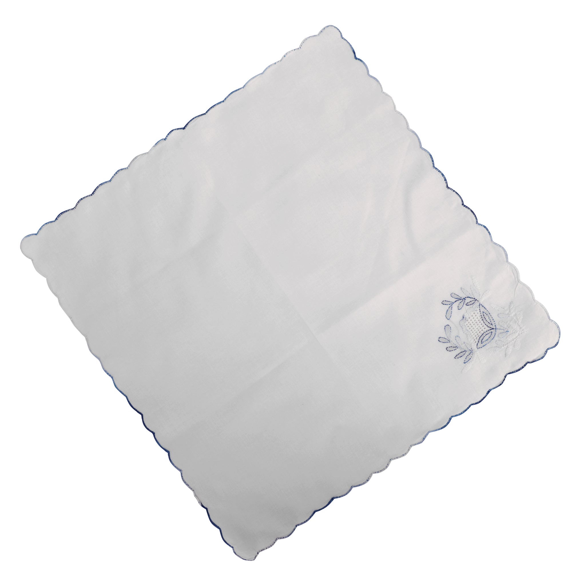 White and Blue Table Mat and Napkin Set