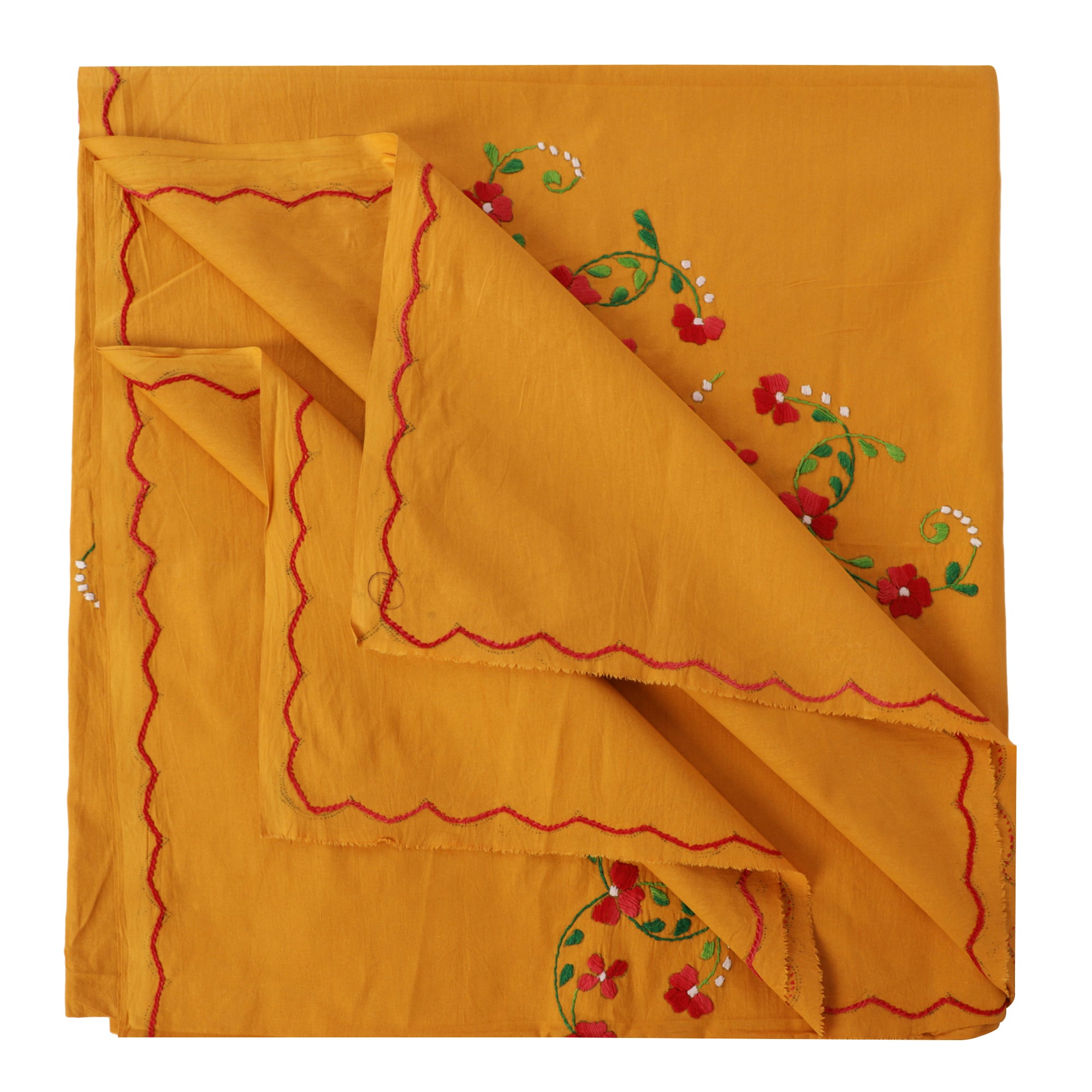 Yellow Cotton Bed Cover